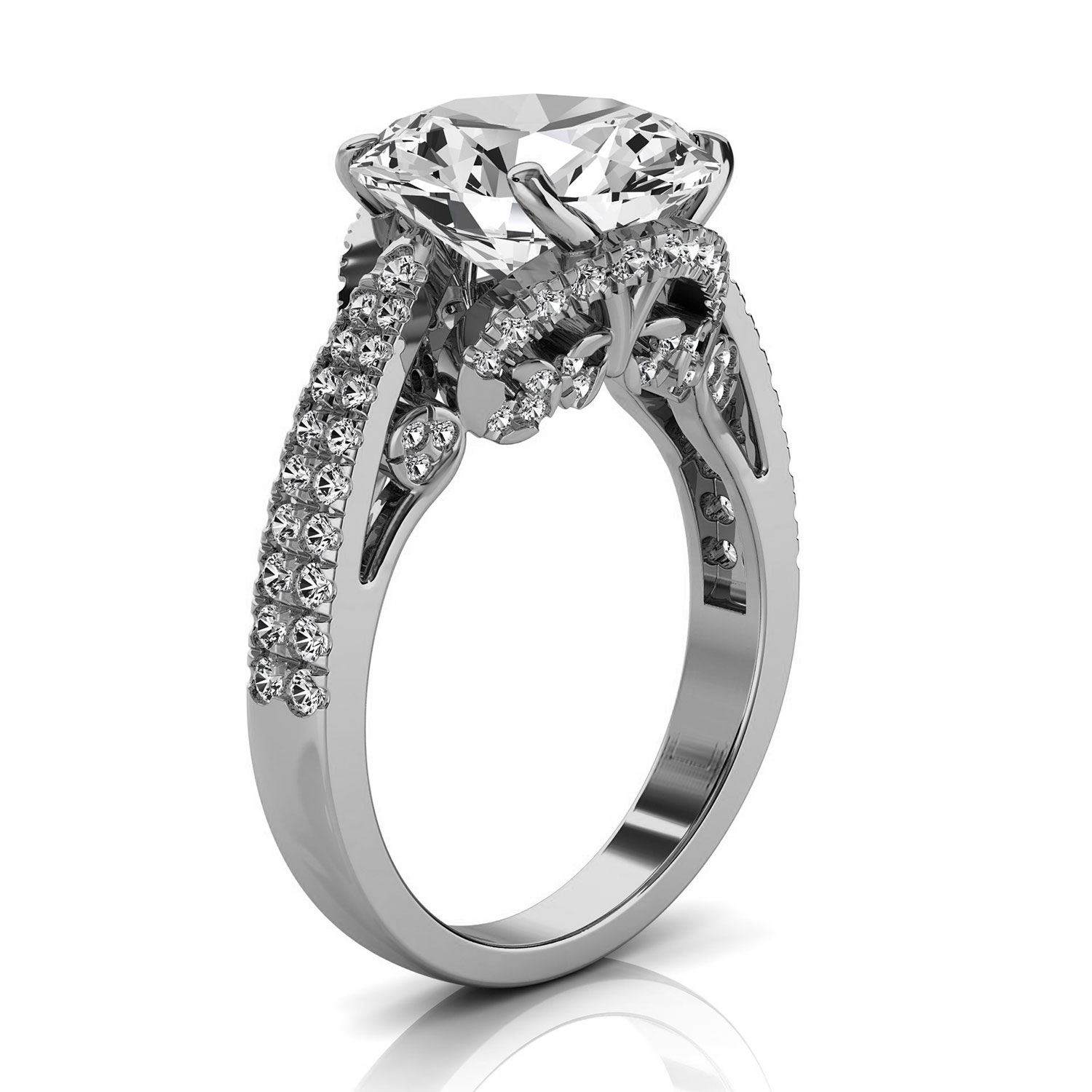 14K White Gold Lorna Lab Grown Diamond Ring (1/2 ct. tw)